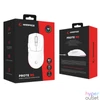 Kép 7/7 - Rampage Vezeték Nélküli Egér - PROTE M5 (Pixart PAW3311, Huano 80M, 24000 DPI, 400mAh, 6 gomb, RGB, Type-C, fehér)