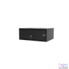 Kép 1/7 - S-Link Rackszekrény - 4U 19" fali kivitel (190x530x400mm, ablakos, Flatpack, Fekete