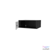 Kép 6/7 - S-Link Rackszekrény - 4U 19" fali kivitel (190x530x400mm, ablakos, Flatpack, Fekete