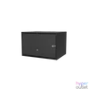 Kép 1/8 - S-Link Rackszekrény - 7U 19" fali kivitel (400x530x400mm, ablakos, Flatpack, Fekete)