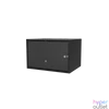 Kép 7/8 - S-Link Rackszekrény - 7U 19" fali kivitel (400x530x400mm, ablakos, Flatpack, Fekete)