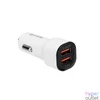 Kép 2/6 - S-Link Autós töltő - SL-EC30M (2db USB, 5V/2.4A/3,4A, 17W, Micro usb, 100cm adat+töltőkábel, fehér)
