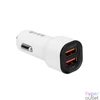 Kép 3/6 - S-Link Autós töltő - SL-EC30L (2db USB, 5V/2.4A/3,4A, 17W, Lightning, 100cm adat+töltőkábel, fehér)