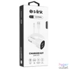 Kép 6/6 - S-Link Autós töltő - SL-EC30L (2db USB, 5V/2.4A/3,4A, 17W, Lightning, 100cm adat+töltőkábel, fehér)