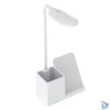 Kép 3/4 - S-Link Asztali lámpa -SL-M9054 (Wireless töltő 10W, fehér)