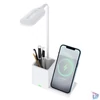 Kép 1/4 - S-Link Asztali lámpa -SL-M9054 (Wireless töltő 10W, fehér)