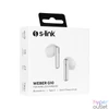 Kép 5/5 - S-Link Fülhallgató Vezeték Nélküli - Weber G10 (Bluetooth v5.1, Type-C, mikrofon, fehér)