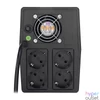 Kép 3/4 - S-Link szünetmentes 1000VA - MIGHT U100 (1000VA, 12V7Ah*2, 600W, Line-Interactive, 4 schuko)