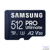 Kép 1/2 - Samsung MicroSD kártya - 512GB MB-MY512SB/WW (PRO Ultimate kártyaolvasóval, Class10, R200/W130, 512GB)