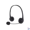 Kép 1/3 - Sandberg Fejhallgató - USB Office Headset (USB; mikrofon; hangerő szabályzó; 2m kábel; fekete)