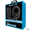 Kép 2/4 - Sandberg Fejhallgató - MiniJack Chat Headset (mikrofon; 3,5mm jack; hangerő szabályzó; 1,8m kábel; fekete)