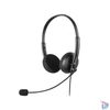 Kép 1/5 - Sandberg Fejhallgató - MiniJack Office Headset Saver (Jack; mikrofon; hangerő szabályzó; 1,5m kábel; fekete)