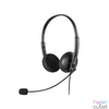 Kép 1/5 - Sandberg Fejhallgató - MiniJack Office Headset Saver (Jack; mikrofon; hangerő szabályzó; 1,5m kábel; fekete)
