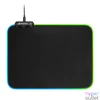 Kép 1/8 - Sharkoon Egérpad - 1337 Gaming Mat RGB V2 360 (360 x 270 x 3 mm, RGB LED, lecsatlakoztatható USB kábel, fekete)