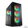 Kép 1/10 - Sharkoon Számítógépház - TG6M RGB (fekete; ATX,mATX; alsó táp; 7x120mm v.; 2xUSB3.0, 2xUSB2.0, I/O)