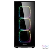 Kép 5/8 - Sharkoon Számítógépház - TG6 RGB (fekete; ATX,mATX; alsó táp; 4x120mm v.; 2xUSB3.0, 2xUSB2.0, I/O)