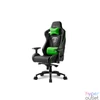 Kép 1/3 - Sharkoon Gamer szék - Skiller SGS4 Black/Green (állítható háttámla/magasság; 4D kartámasz; PVC; aluminium talp; 150kg-ig