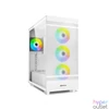 Kép 1/2 - Sharkoon Számítógépház - Rebel C50 RGB White (fehér; ablakos; ATX, 4x120mm RGB ventilátor; 2xUSB3.0; 1xUSB 3.2; I/O)