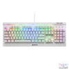 Kép 1/4 - Sharkoon Billentyűzet Mechanikus - Skiller SGK3 White/Brown (Kailh Brown mechanika; Világítás; fehér; angol)