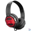 Kép 1/7 - Snopy Fejhallgató - SN-101 BONNY Red (stereo, mikrofon, 3.5mm jack, hangerőszabályzó, 1m kábel, fekete-piros)
