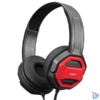 Kép 4/7 - Snopy Fejhallgató - SN-101 BONNY Red (stereo, mikrofon, 3.5mm jack, hangerőszabályzó, 1m kábel, fekete-piros)