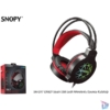Kép 3/6 - Snopy Fejhallgató - SN-GX7 CRAZY (2.0, mikrofon, USB+3,5mm jack, hang.szab., nagy-párnás, 2m kábel, fekete)