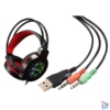 Kép 6/6 - Snopy Fejhallgató - SN-GX7 CRAZY (2.0, mikrofon, USB+3,5mm jack, hang.szab., nagy-párnás, 2m kábel, fekete)