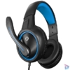 Kép 1/8 - Snopy Fejhallgató - SN-GX1 ERGO Blue (mikrofon, 3.5mm jack, hangerőszabályzó, nagy-párnás, 2.2m kábel, fekete-kék)