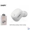 Kép 1/2 - Snopy Fülhallgató Vezeték Nélküli - SN-BT155 White (Bluetooth v4.0, mikrofon, fehér, 1 fülhallgató!)