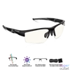 Kép 4/8 - Spirit of Gamer Szemüveg - Retina Pro (Kékfény/UV szűrő, tükröződés mentes, modern dizájn, fekete)