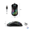 Kép 9/12 - Spirit of Gamer Egér - ELITE-M80 (Optikai, 4200DPI, 6 gomb, harisnyázott kábel, fekete)