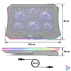 Kép 7/14 - Spirit of Gamer Notebook Hűtőpad 17"-ig - AIRBLADE 1200 RGB (18dB; max. 79 m3/h; 3x11cm+3x70cm, RGB LED, 2xUSB2.0)
