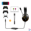 Kép 4/10 - Spirit of Gamer Fejhallgató - PRO-H3 (MultiPlatform, mikrofon, 3.5mm jack, hangerőszabályzó, 2m kábel, narancssárga)