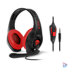 Kép 4/4 - Spirit of Gamer Fejhallgató - PRO-NH5 Red (Nintendo Switch,mikrofon, 3.5mm jack,hangerőszabályzó, 2m kábel fekete-piros)