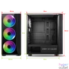 Kép 2/9 - Spirit of Gamer Számítógépház - GHOST III RGB (fekete, ablakos, 4x12cm ventilátor, ATX, mATX, 2xUSB3.0, 1xUSB2.0)