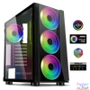 Kép 7/9 - Spirit of Gamer Számítógépház - GHOST III RGB (fekete, ablakos, 4x12cm ventilátor, ATX, mATX, 2xUSB3.0, 1xUSB2.0)