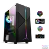 Kép 2/11 - Spirit of Gamer Számítógépház - CLONE 3 Black (fekete, ablakos, 2x12cm ventilátor, alsó táp,  ATX, 1xUSB3.0, 2xUSB2.0)