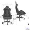 Kép 3/12 - Spirit of Gamer szék - CRUSADER Black (állítható dőlés/magasság/kartámasz; max.120kg-ig, fekete)