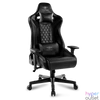 Kép 1/12 - Spirit of Gamer szék - CRUSADER Black (állítható dőlés/magasság/kartámasz; max.120kg-ig, fekete)