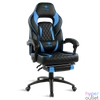 Kép 1/8 - Spirit of Gamer szék - MUSTANG Blue (állítható dőlés/magasság; kihajtható lábtartó; max.120kg-ig, kék)