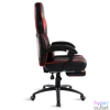 Kép 2/8 - Spirit of Gamer szék - MUSTANG Red (állítható dőlés/magasság; kihajtható lábtartó; max.120kg-ig, piros)