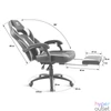 Kép 5/8 - Spirit of Gamer szék - MUSTANG White (állítható dőlés/magasság; kihajtható lábtartó; max.120kg-ig, fehér)
