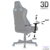 Kép 10/12 - Spirit of Gamer szék - CRUSADER Blue (állítható dőlés/magasság/kartámasz; max.120kg-ig, kék)