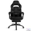Kép 2/8 - Spirit of Gamer szék - MUSTANG Black (állítható dőlés/magasság; kihajtható lábtartó; max.120kg-ig, fekete)