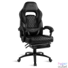 Kép 1/8 - Spirit of Gamer szék - MUSTANG Black (állítható dőlés/magasság; kihajtható lábtartó; max.120kg-ig, fekete)