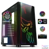 Kép 7/9 - Spirit of Gamer Számítógépház - GHOST ONE RGB (fekete, ablakos, 2x12cm ventilátor, ATX, mATX, 2xUSB3.0, 1xUSB2.0)