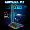 Kép 5/11 - Spirit of Gamer Fejhallgató állvány - SENTINEL 7.1 (3,5mm Jack + 2xUSB2.0, kábelvezetés, 7.1 hangkártya, 1,8m kábel)