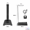 Kép 7/11 - Spirit of Gamer Fejhallgató állvány - SENTINEL 7.1 (3,5mm Jack + 2xUSB2.0, kábelvezetés, 7.1 hangkártya, 1,8m kábel)