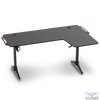 Kép 1/13 - Spirit of Gamer Gamer Asztal - Headquarter 600 R (MDF lap, fém lábak, fekete, RGB LED háttérvilágítás, 140 x 60 x 75cm)