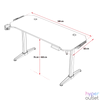 Kép 9/12 - Spirit of Gamer Gamer Asztal - Headquarter 800 (MDF lap, fém lábak, fekete, RGB LED háttérvilágítás, 140 x 60 x 1,6 cm)